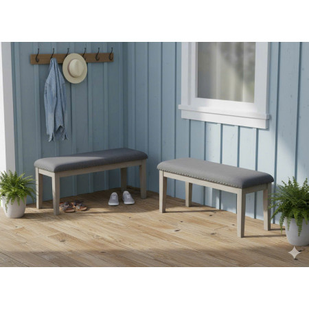 D617 - 00 : Ghế Băng , Ghế Bench - Màu Xám Khói